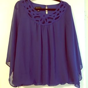 XL Royal Blue blouse.